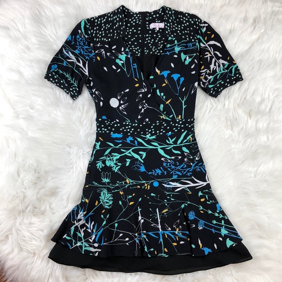 Parker Dresses & Skirts - Parker Blue Floral Print Mini Dress